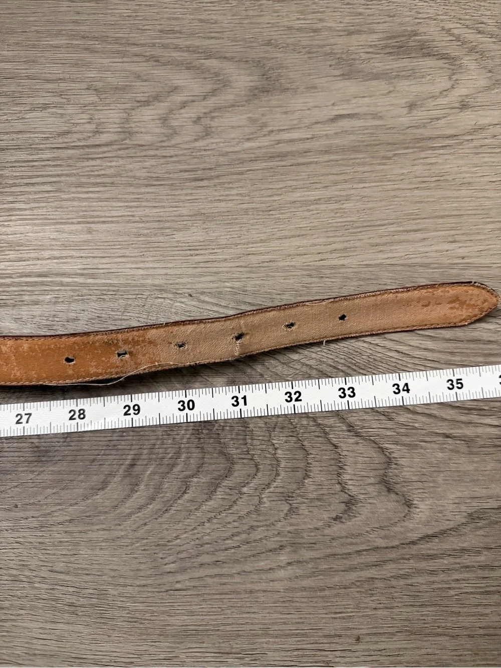 Vintage Fossil Brown Croc-Embossed Leather Belt with Silver Buckle